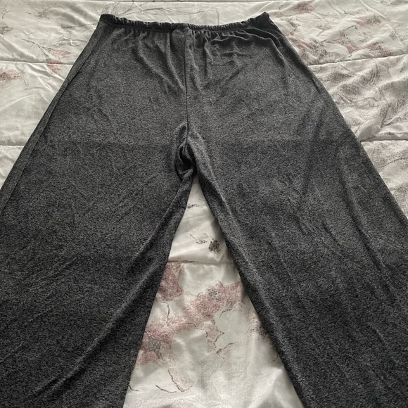 Also Known As Grey super soft pull on wide leg Atleasure drawstring pants siz L - Picture 7 of 10